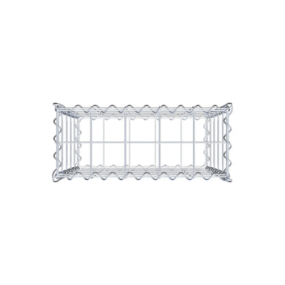 Gabion 50 cm x 50 cm x 20 cm (L x H x D), maskestørrelse 10 cm x 10 cm, spiral