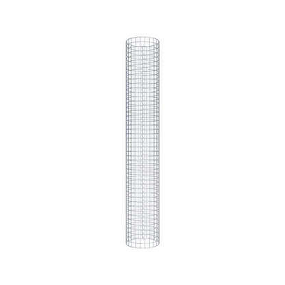 Gabion column around 37 cm diameter, 230 cm height, mesh size 5 cm x 5 cm