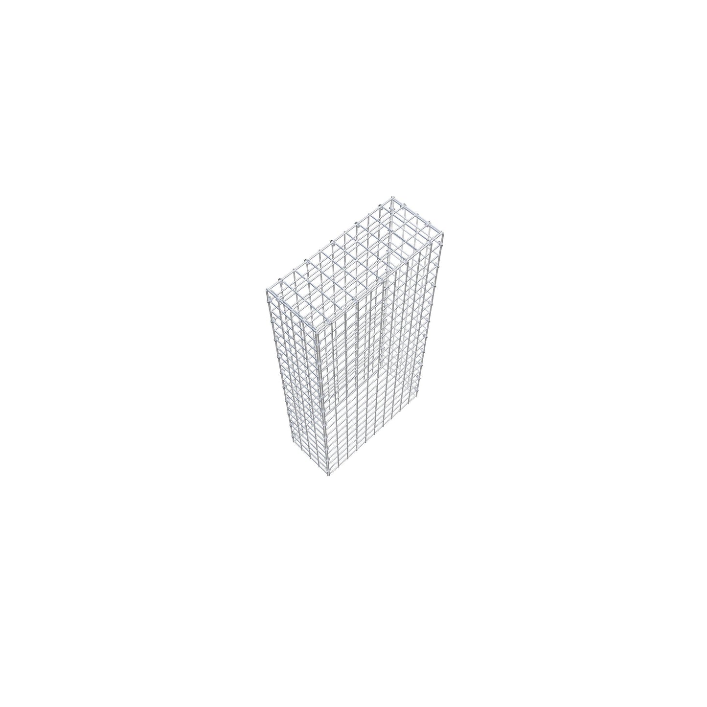 Gavión complementario de tipo 3 100 cm x 20 cm x 50 cm (L x A x P), malla 5 cm x 5 cm, anillo en C