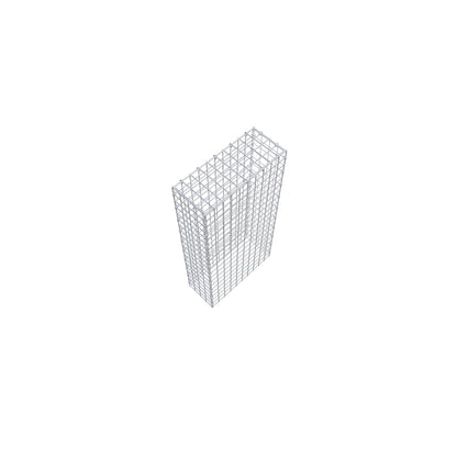 Gavión complementario de tipo 3 100 cm x 20 cm x 50 cm (L x A x P), malla 5 cm x 5 cm, anillo en C