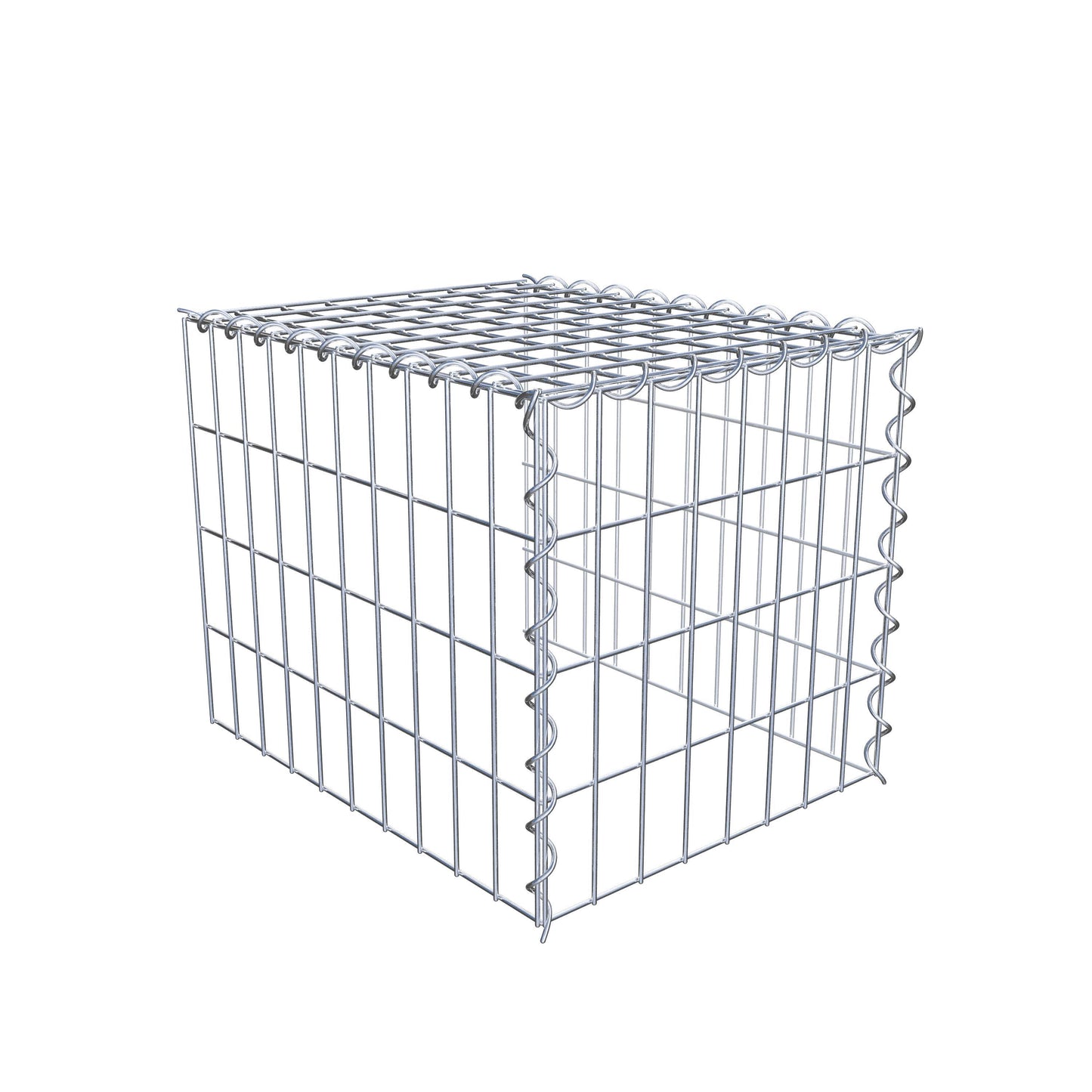 Gabbione aggiuntivo tipo 4 50 cm x 40 cm x 40 cm (L x H x P), dimensione maglia 5 cm x 10 cm, a spirale
