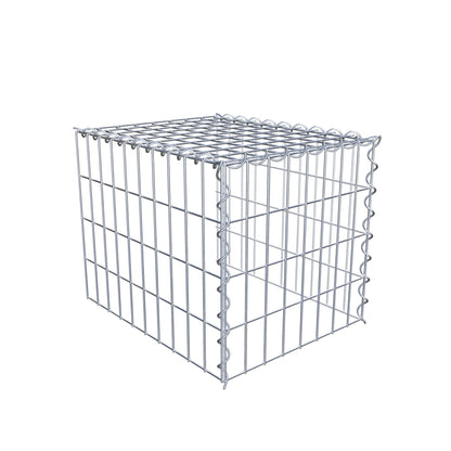 Gabbione aggiuntivo tipo 4 50 cm x 40 cm x 40 cm (L x H x P), dimensione maglia 5 cm x 10 cm, a spirale