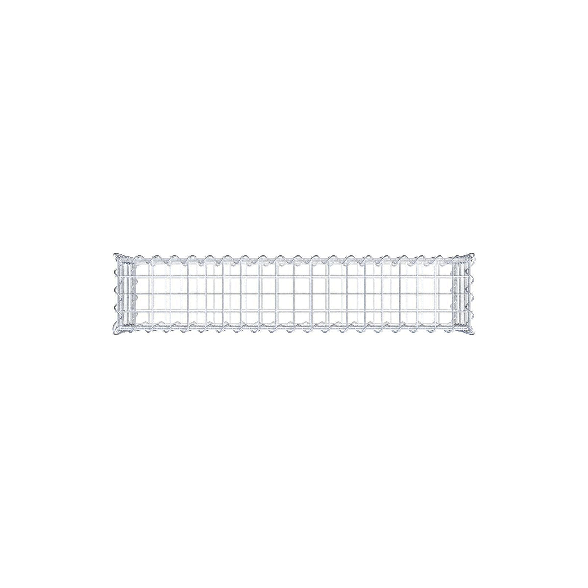 Gabion 100 cm x 30 cm x 20 cm (L x H x P), mailles 5 cm x 5 cm, spirale