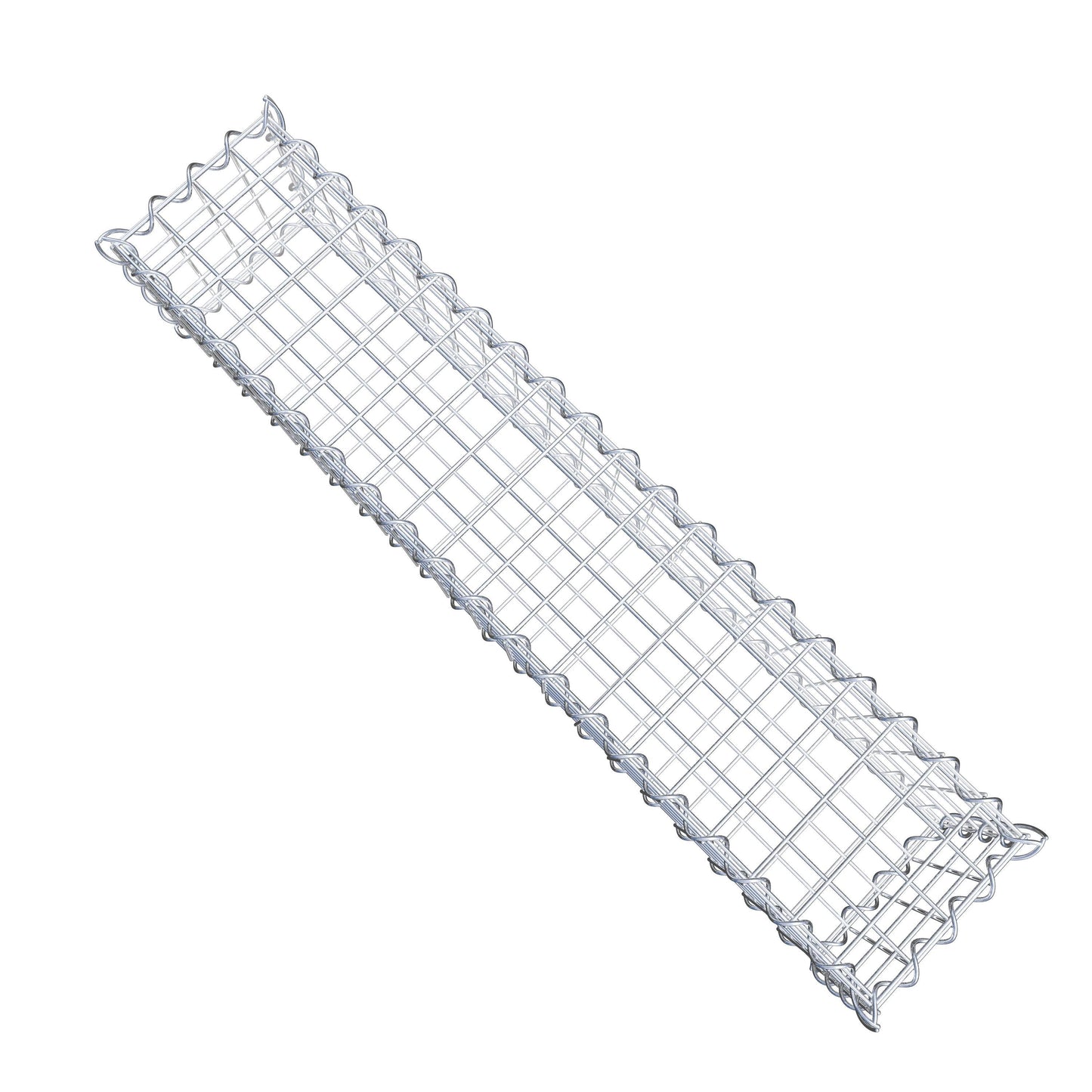 Gabione 100 cm x 20 cm x 20 cm (L x H x T), Maschenweite 5 cm x 5 cm, Spirale