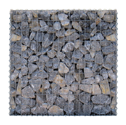 Gabião 100 cm x 100 cm x 30 cm (C x A x P), malhagem 5 cm x 10 cm, anel C