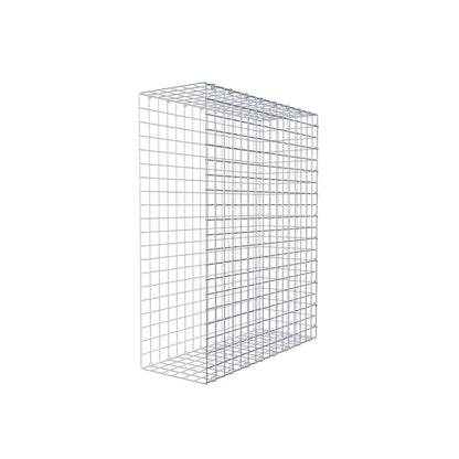Monteret gabion type 2 100 cm x 80 cm x 30 cm (L x H x D), maskestørrelse 5 cm x 5 cm, C-ring