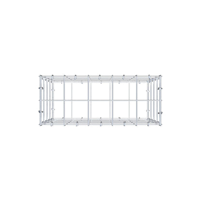 Gabbione 50 cm x 40 cm x 20 cm (L x H x P), maglia 10 cm x 10 cm, anello a C