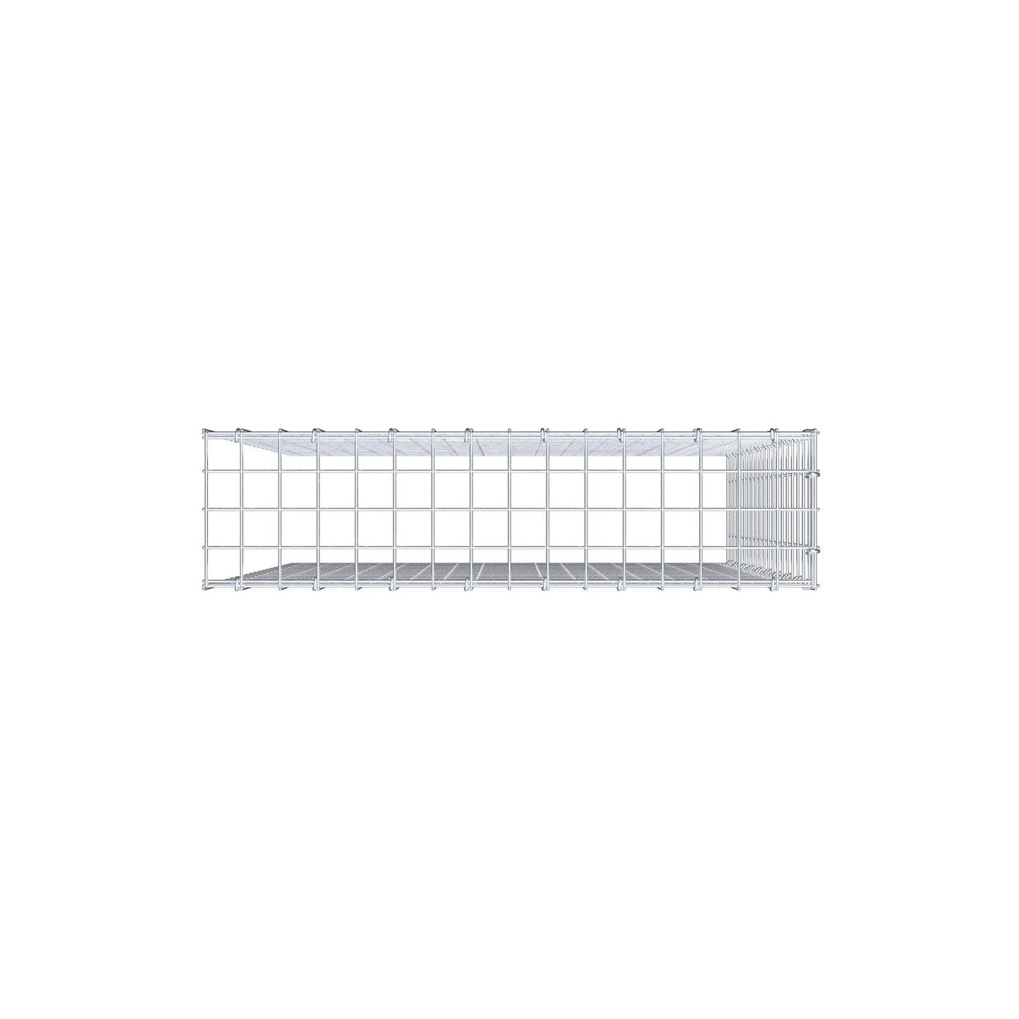 Fourche rapportée type 4 100 cm x 80 cm x 20 cm (L x H x P), mailles 5 cm x 5 cm, anneau C