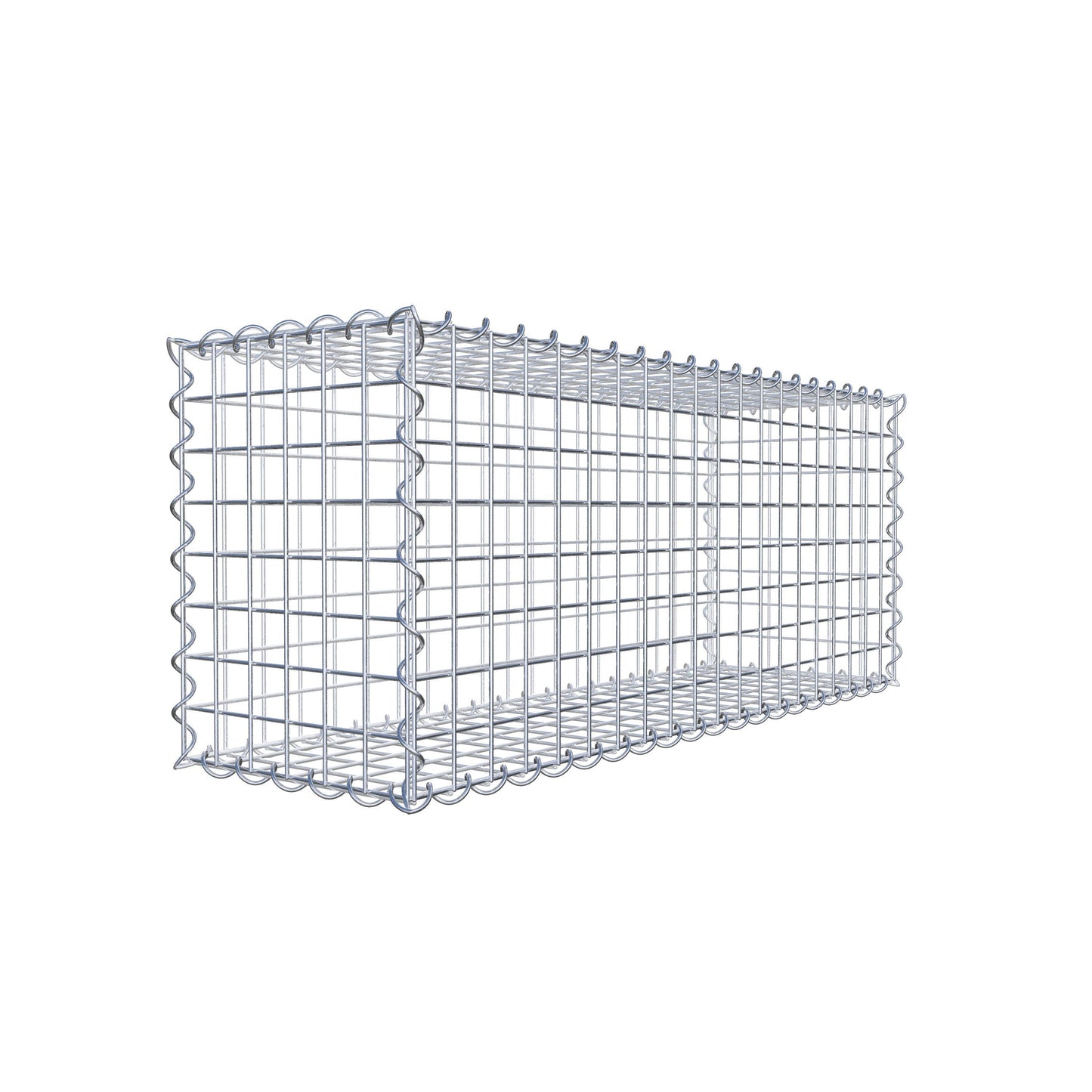 Gabione 100 cm x 40 cm x 30 cm (L x H x T), Maschenweite 5 cm x 5 cm, Spirale
