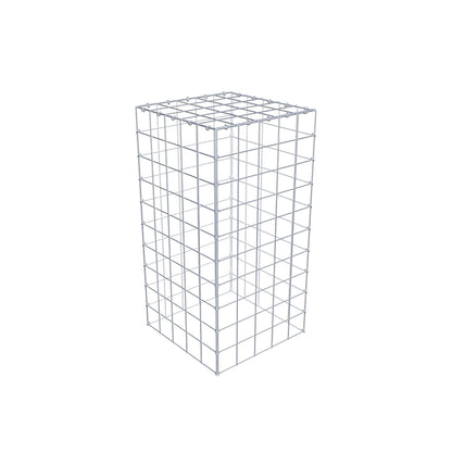 Gabião Tipo 3 100 cm x 50 cm x 50 cm (C x A x P), malhagem 10 cm x 10 cm, anel C