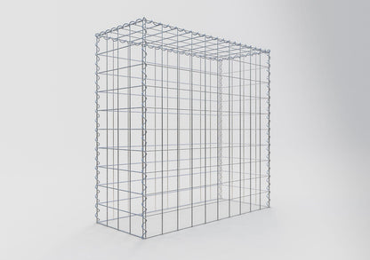 Extra gabion typ 3 100 cm x 100 cm x 40 cm (L x H x D), maskstorlek 10 cm x 10 cm, spiral