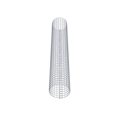 Gabion column around 37 cm diameter, 230 cm height, mesh size 5 cm x 5 cm