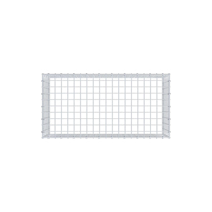 Gavión complementario de tipo 3 100 cm x 40 cm x 50 cm (L x A x P), malla 5 cm x 5 cm, anillo en C