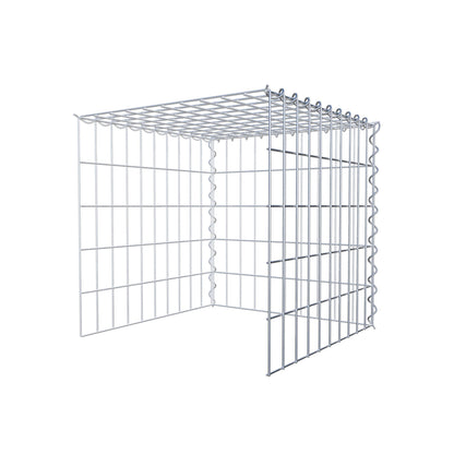 Grown-on gabion type 4 50 cm x 50 cm x 50 cm (L x H x D), mesh size 5 cm x 10 cm, spiral