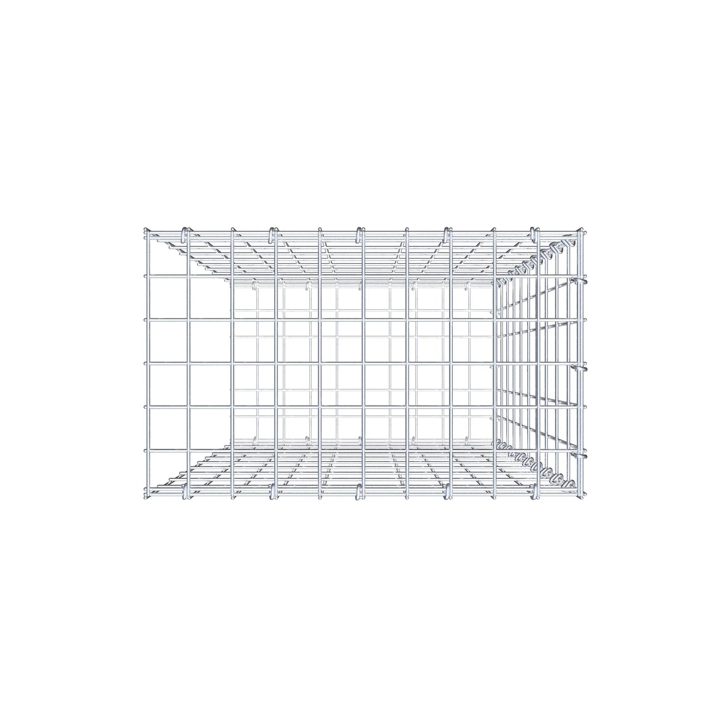 Pile aggiuntivo tipo 2 100 cm x 50 cm x 30 cm, maglia 5 cm x 10 cm, anello a C