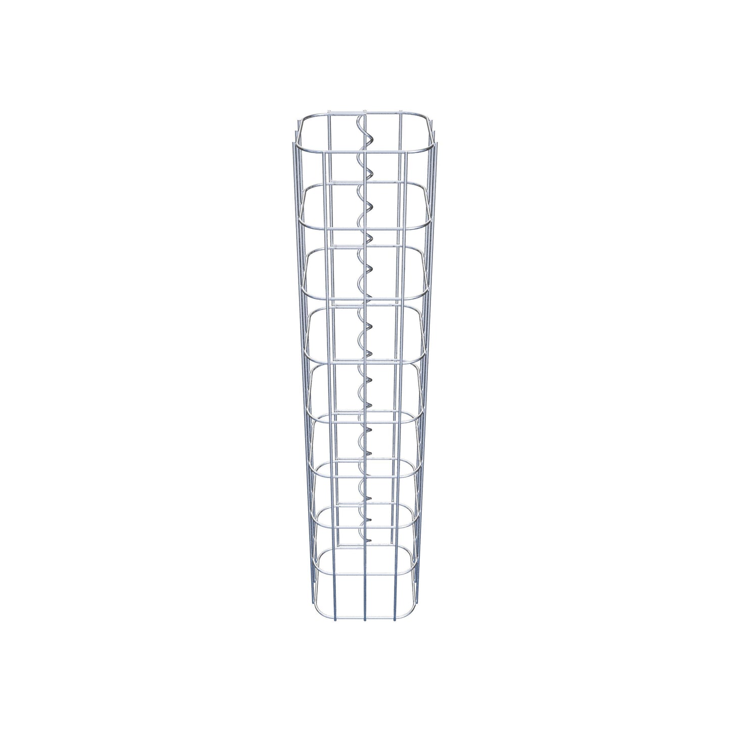 Colonna di gabbioni quadrata 17 cm x 17 cm, alta 80 cm, MW 5 cm x 10 cm