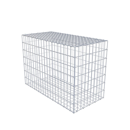Schanskorf 100 cm x 70 cm x 50 cm (L x H x D), maaswijdte 5 cm x 10 cm, C-ring