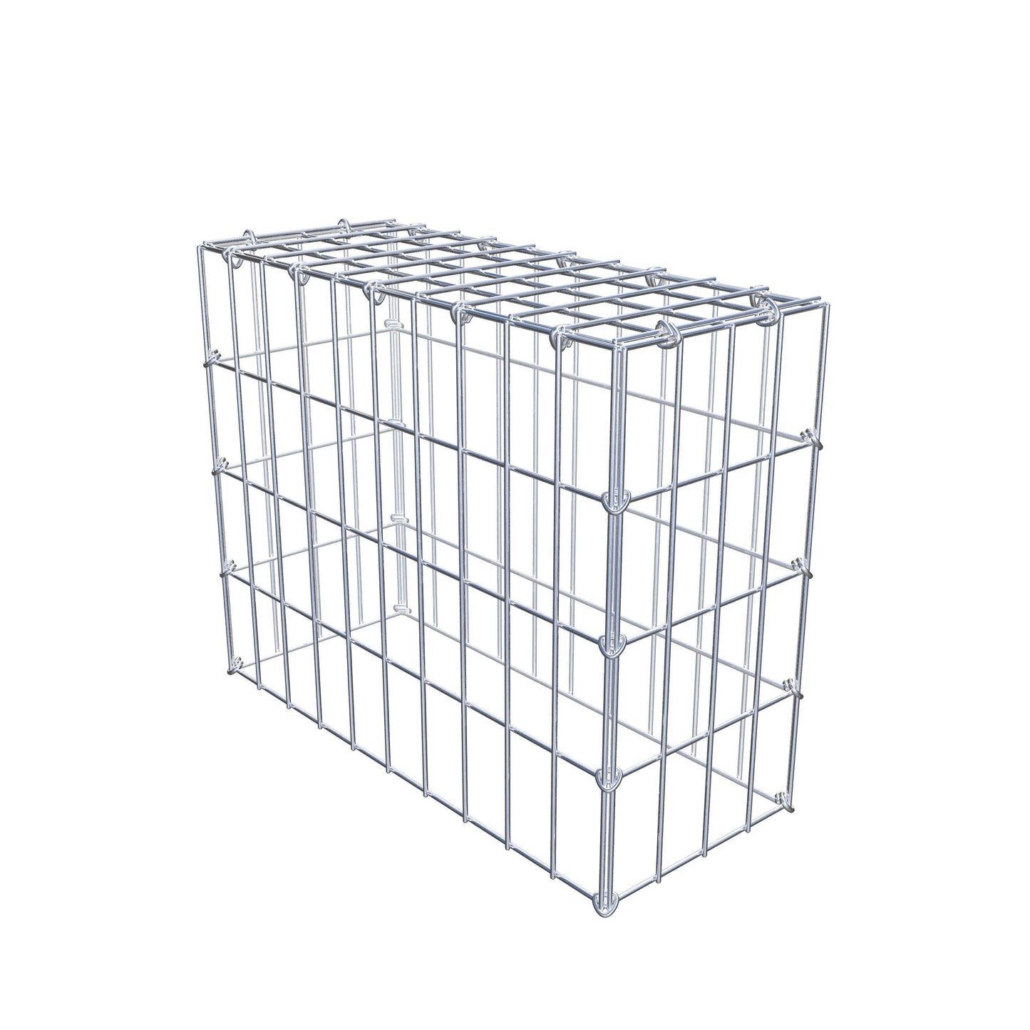 Anbaugabione Typ 3 50 cm x 40 cm x 20 cm (L x H x T), Maschenweite 5 cm x 10 cm, C-Ring