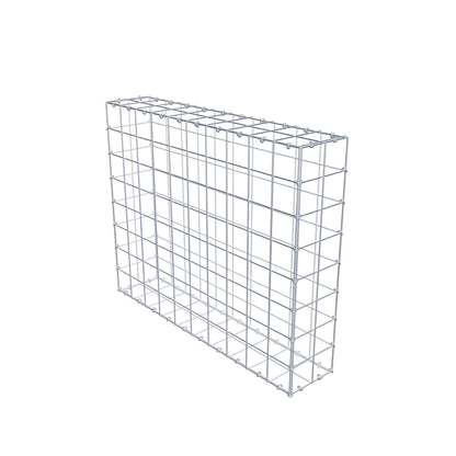 Gabion 100 cm x 80 cm x 20 cm (L x H x D), maskstorlek 10 cm x 10 cm, C-ring