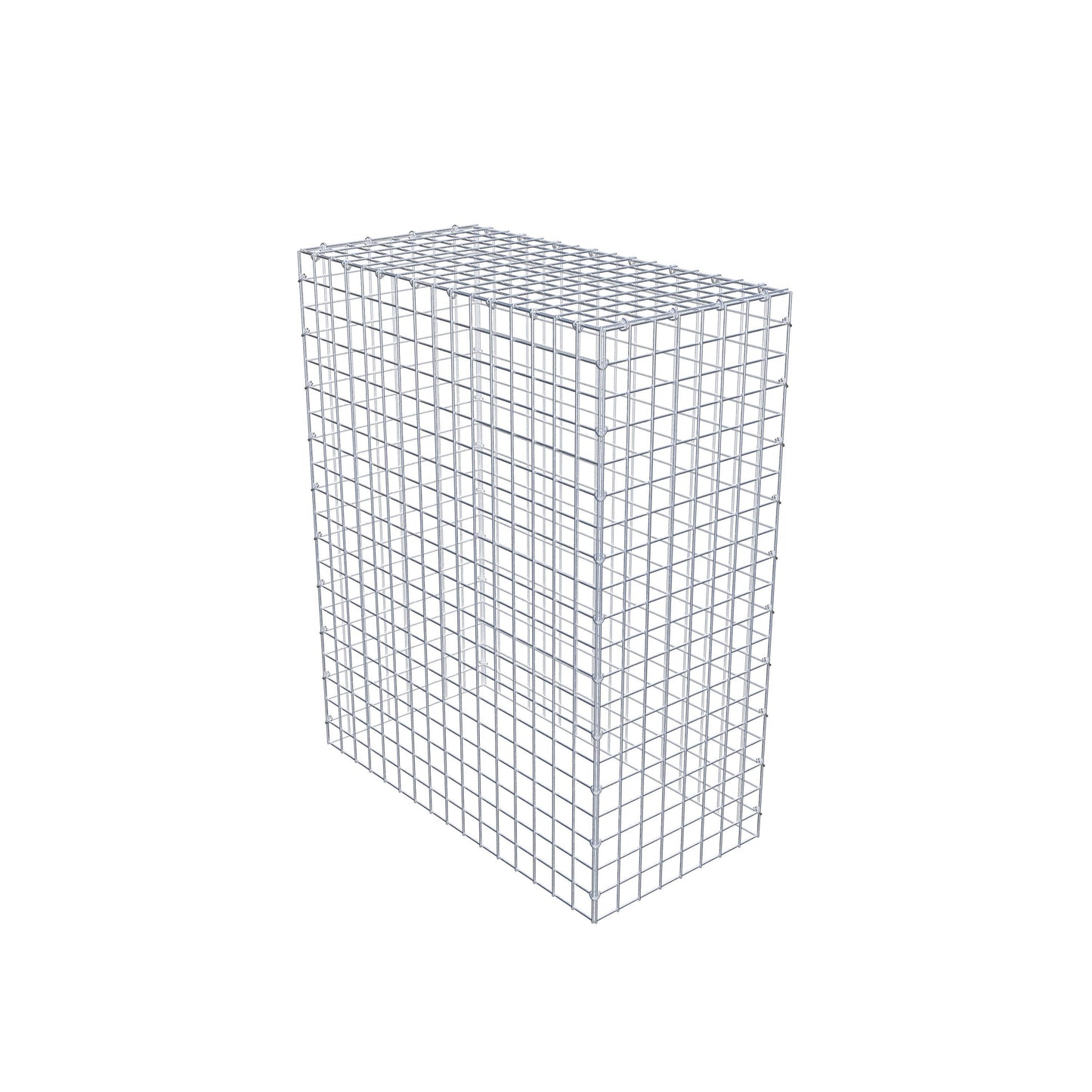 Monteret gabion type 3 100 cm x 80 cm x 40 cm (L x H x D), maskestørrelse 5 cm x 5 cm, C-ring