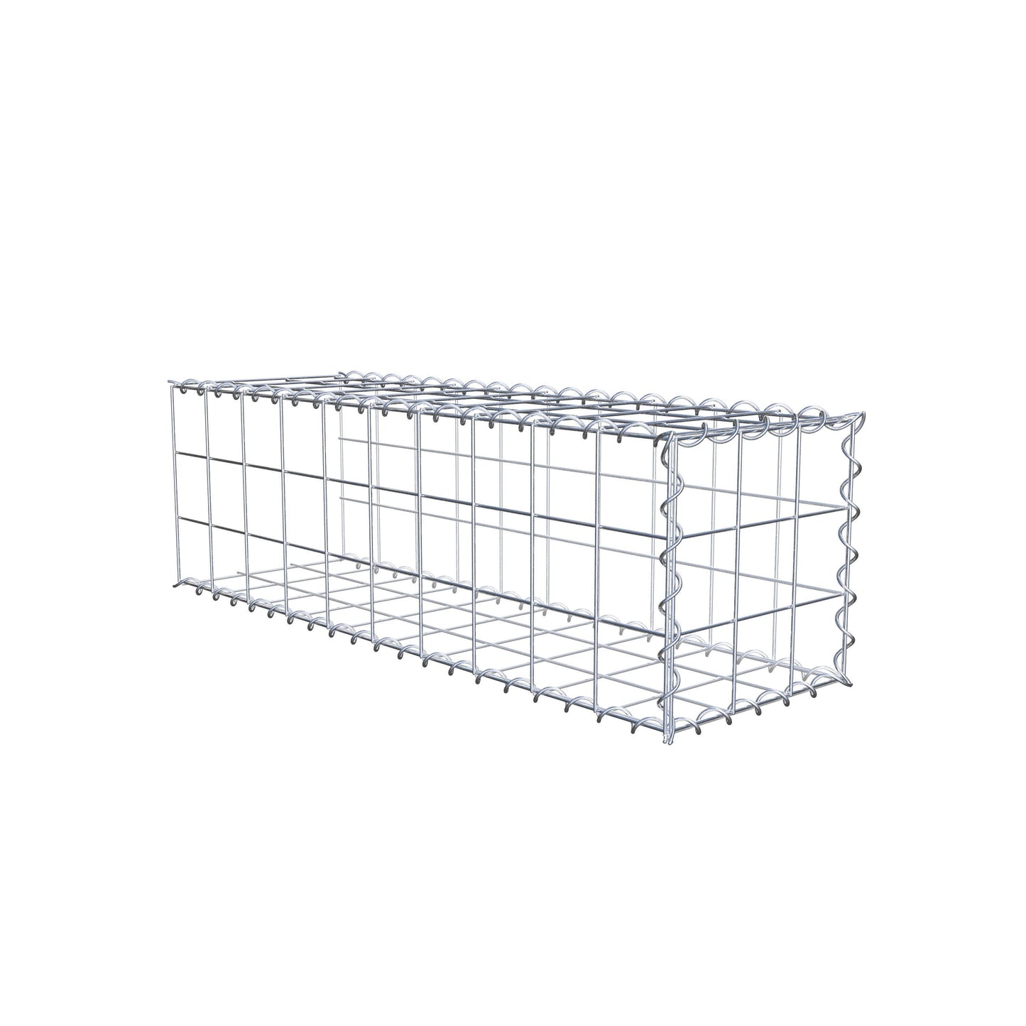 Grown-on gabion type 2 100 cm x 30 cm x 30 cm (L x H x D), mesh size 10 cm x 10 cm, spiral