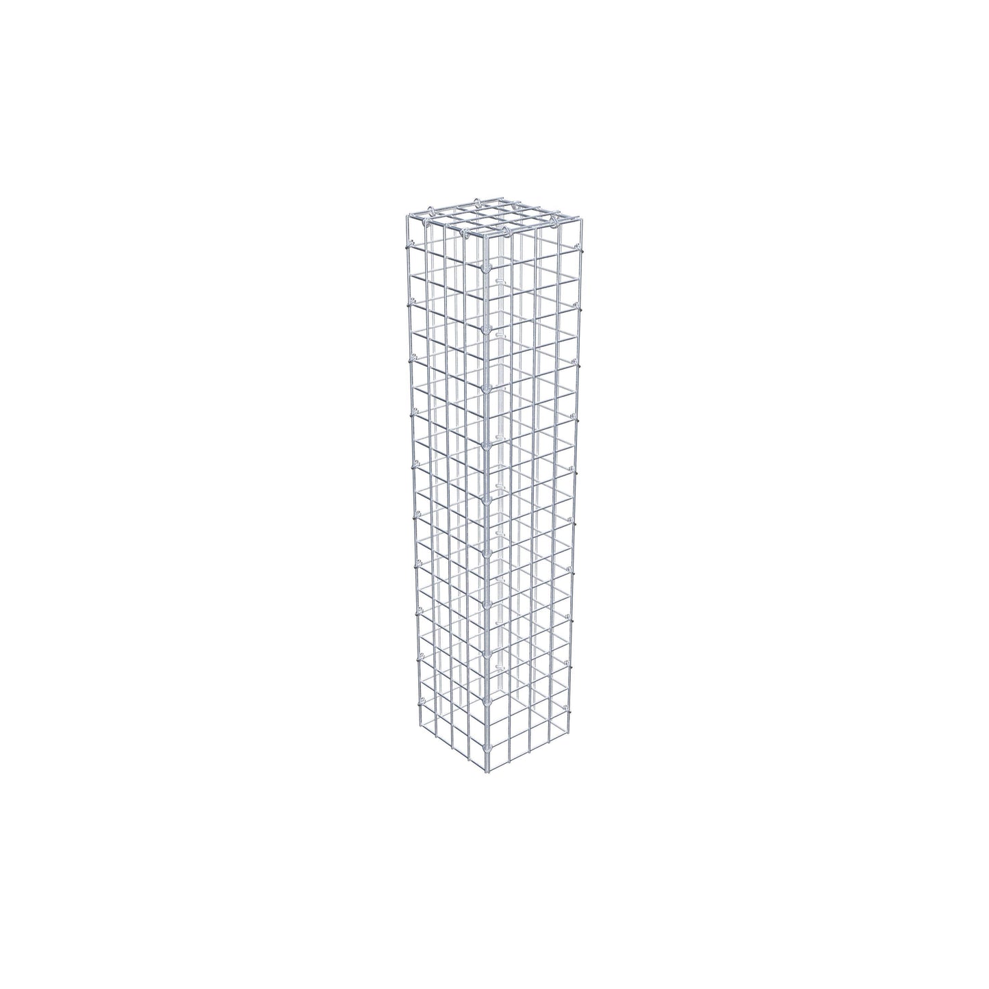 Gavión adicional tipo 3 100 cm x 20 cm x 20 cm (L x A x P), malla 5 cm x 5 cm, anillo en C