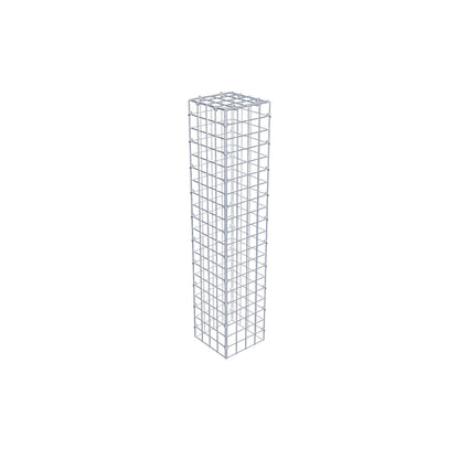 Gavión adicional tipo 3 100 cm x 20 cm x 20 cm (L x A x P), malla 5 cm x 5 cm, anillo en C
