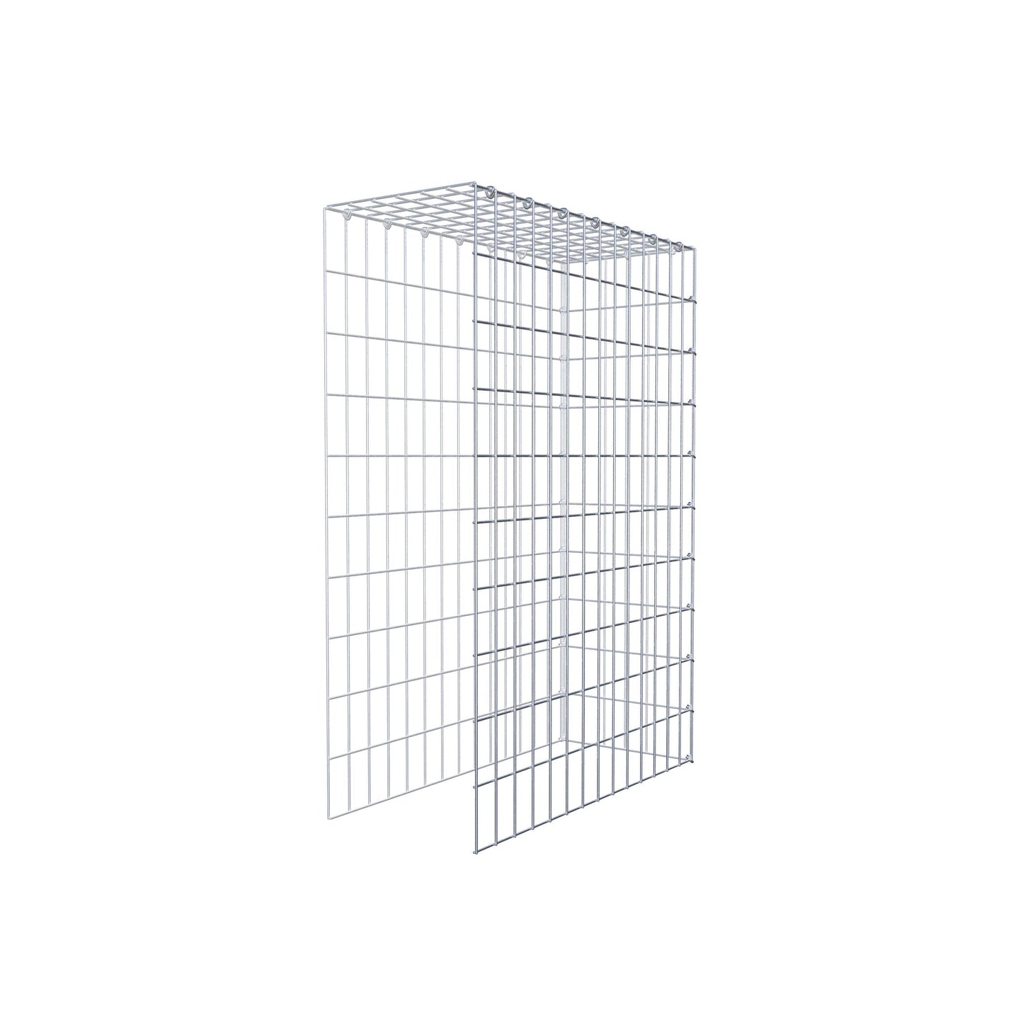 Fourche rapportée type 4 100 cm x 70 cm x 30 cm (L x H x P), mailles 5 cm x 10 cm, anneau en C