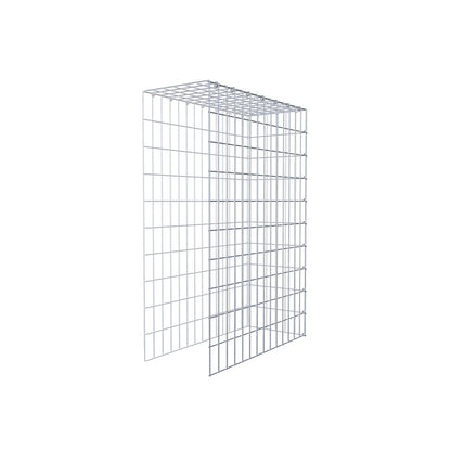 Fourche rapportée type 4 100 cm x 70 cm x 30 cm (L x H x P), mailles 5 cm x 10 cm, anneau en C