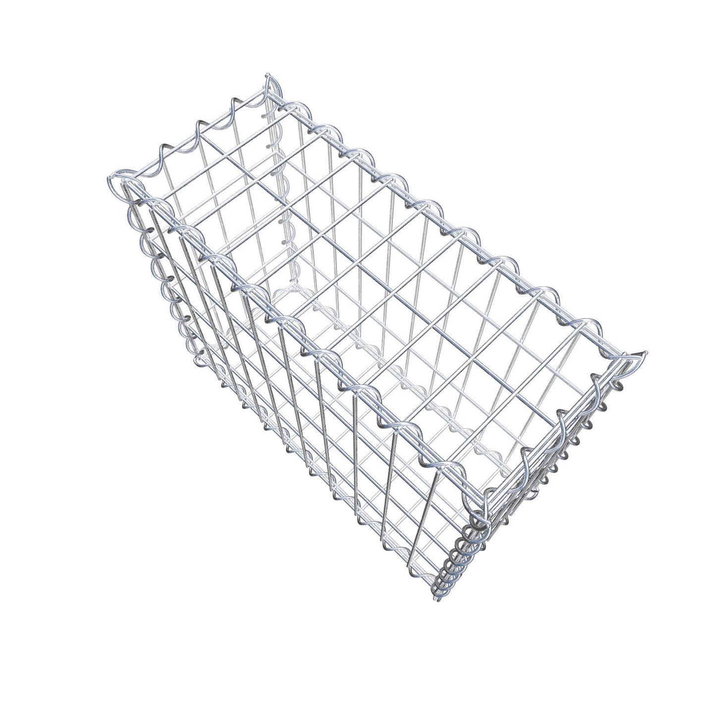 Gabion 50 cm x 40 cm x 20 cm (L x H x D), mesh size 5 cm x 10 cm, spiral