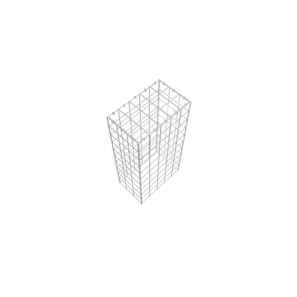Monteret gabion type 3 100 cm x 30 cm x 50 cm (L x H x D), maskestørrelse 10 cm x 10 cm, C-ring