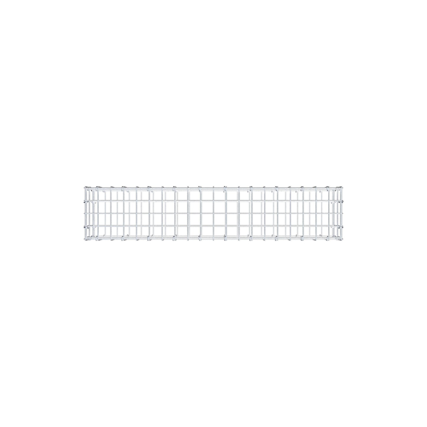 Gabion 100 cm x 20 cm x 20 cm (L x H x D), maskstorlek 5 cm x 10 cm, C-ring