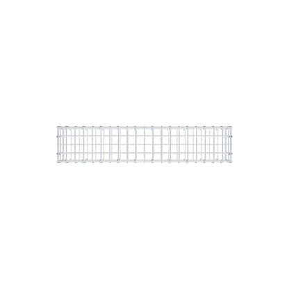 Gabion 100 cm x 20 cm x 20 cm (L x H x D), maskstorlek 5 cm x 10 cm, C-ring