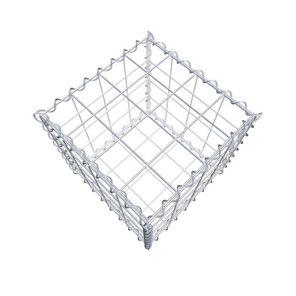 Gabbione 40 cm x 40 cm x 40 cm (L x H x P), maglia 10 cm x 10 cm, spirale