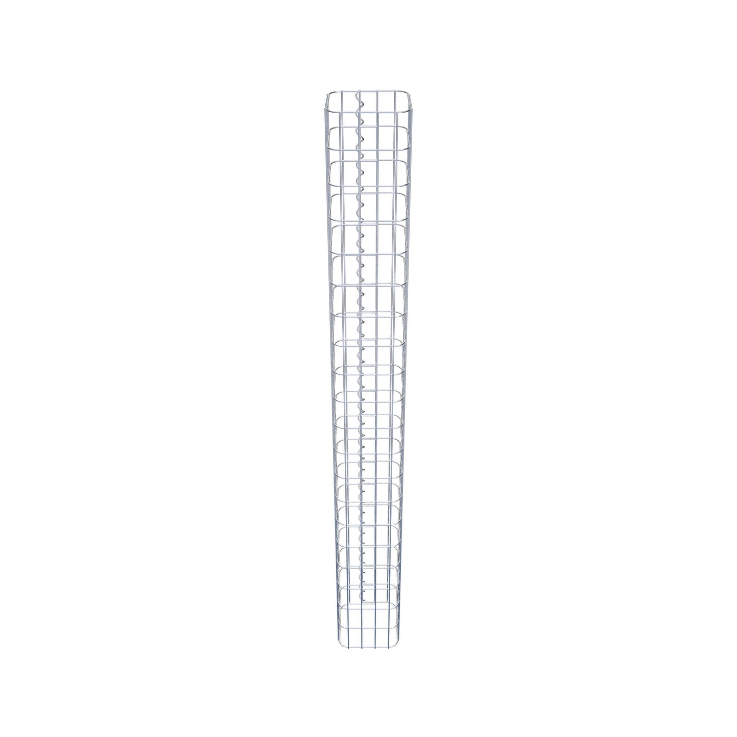 Gabionensäule eckig 22 cm x 22 cm, 200 cm Höhe, MW 5 cm x 10 cm