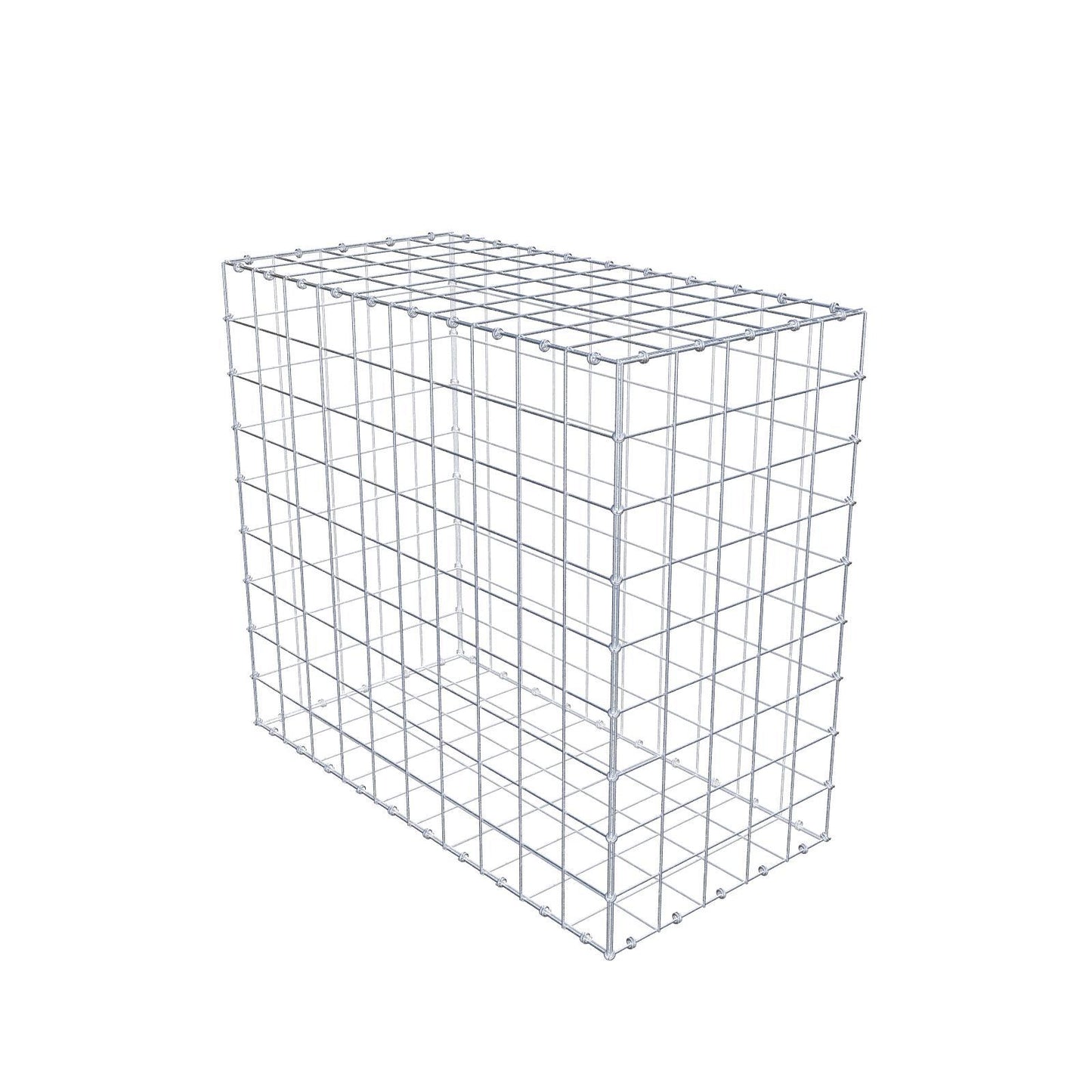 Gabbione 100 cm x 90 cm x 50 cm (L x H x P), maglia 10 x 10 cm, anello a spirale