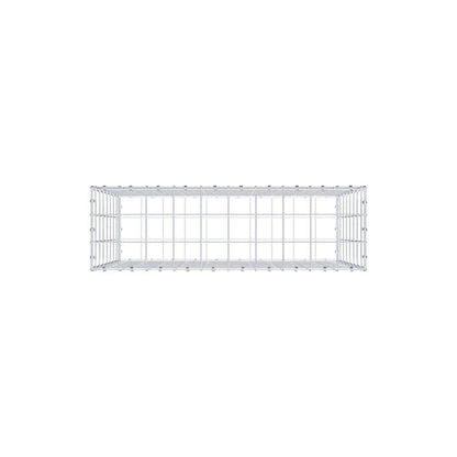 Gabbione 100 cm x 80 cm x 30 cm (L x H x P), maglia 10 x 10 cm, anello a spirale