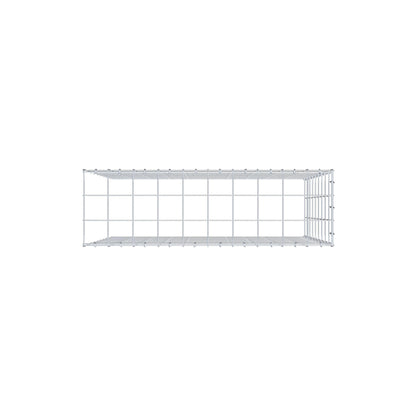 Gabbione aggiuntivo tipo 4 100 cm x 90 cm x 30 cm (L x H x P), maglia 10 cm x 10 cm, anello a C