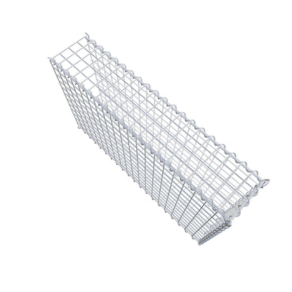 Gabião tipo 2 100 cm x 60 cm x 20 cm (C x A x P), malhagem 5 cm x 5 cm, espiral