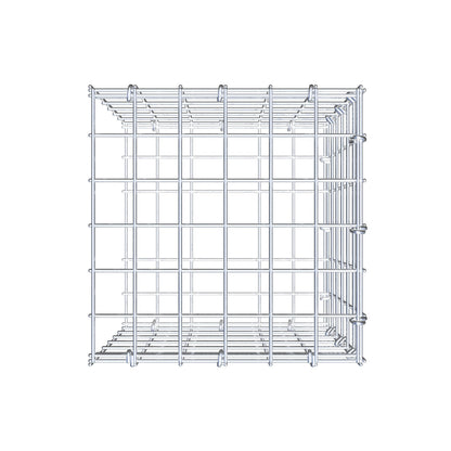 Anbaugabione Typ 2 30 cm x 30 cm x 30 cm (L x H x T), Maschenweite 5 cm x 5 cm, C-Ring