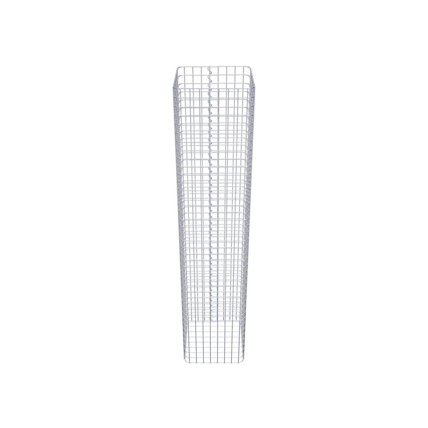 Gabionensäule eckig 42 cm x 42 cm, 200 cm Höhe, MW 5 cm x 5 cm
