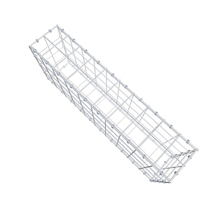 Gabion 100 cm x 40 cm x 20 cm (L x H x D), maskestørrelse 10 x 10 cm, spiralring