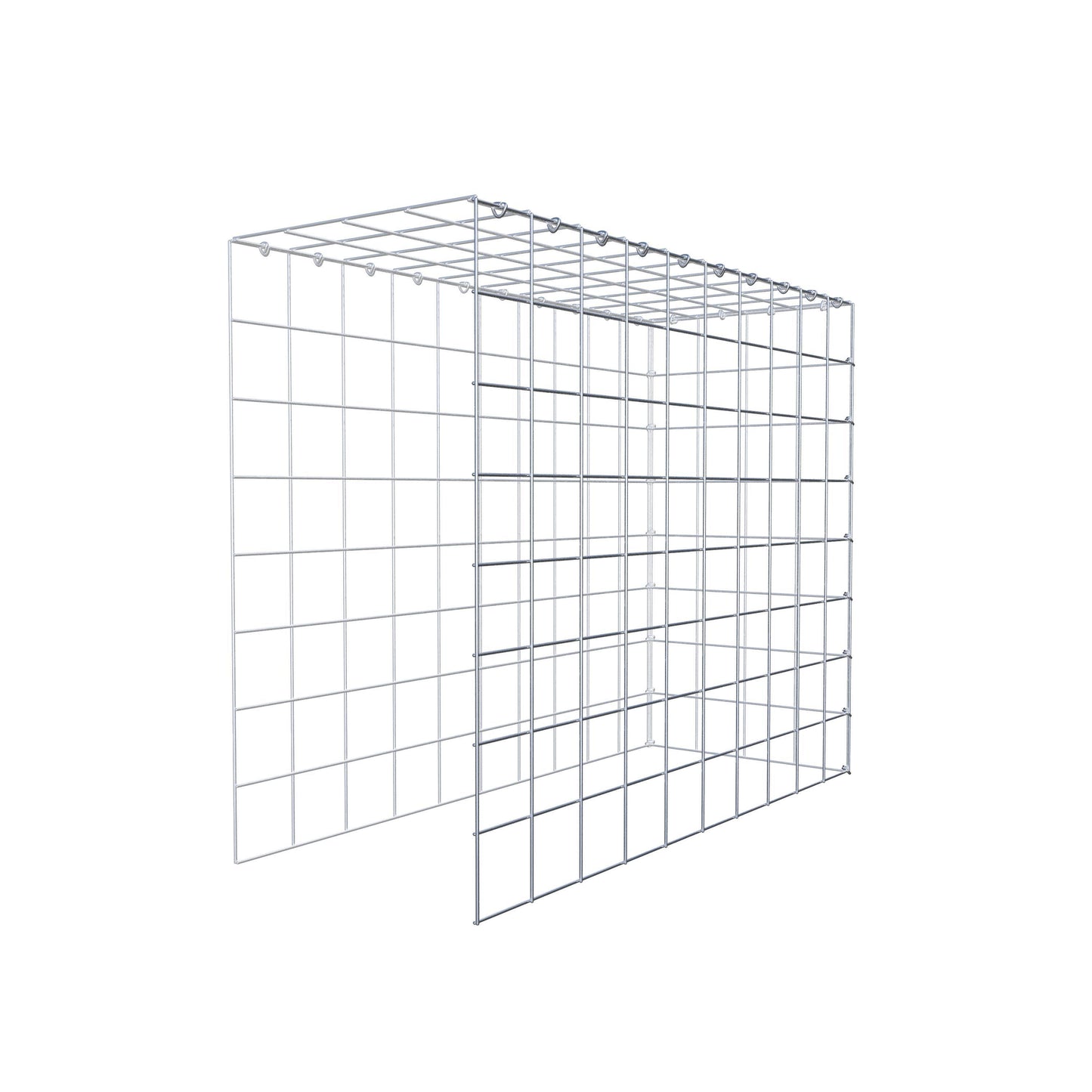 Gabião Tipo 4 100 cm x 80 cm x 40 cm (C x A x P), malhagem 10 cm x 10 cm, anel C