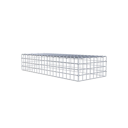 Gabbione aggiuntivo di tipo 3 100 cm x 20 cm x 40 cm (L x H x P), maglia 5 cm x 5 cm, anello a C