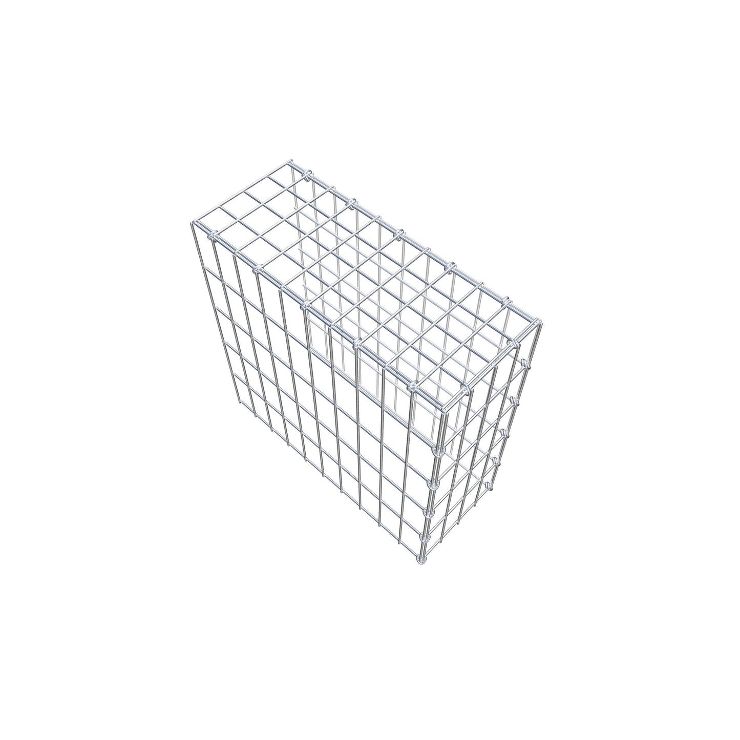 Gabião Tipo 4 50 cm x 50 cm x 20 cm (C x A x P), malhagem 5 cm x 10 cm, anel C