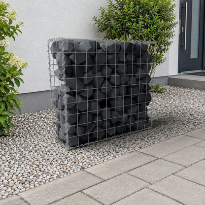 Gabion 100 cm x 90 cm x 30 cm (L x H x D), maskestørrelse 10 cm x 10 cm, spiral