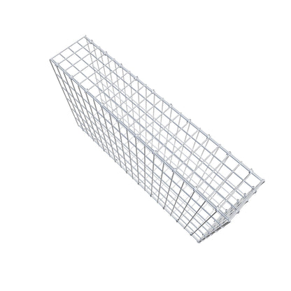 Mounted gabion type 2 100 cm x 60 cm x 20 cm, mesh size 5 cm x 10 cm, C-ring