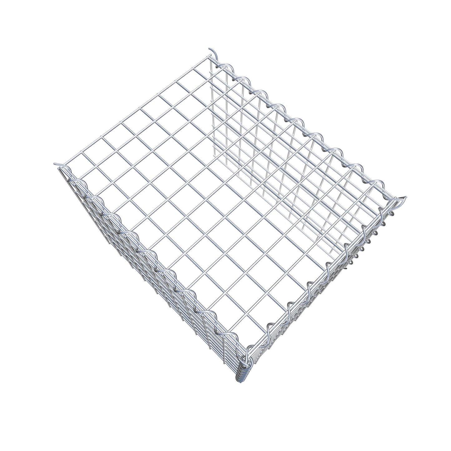 Anbaugabione Typ 4 50 cm x 40 cm x 40 cm (L x H x T), Maschenweite 5 cm x 5 cm, Spirale