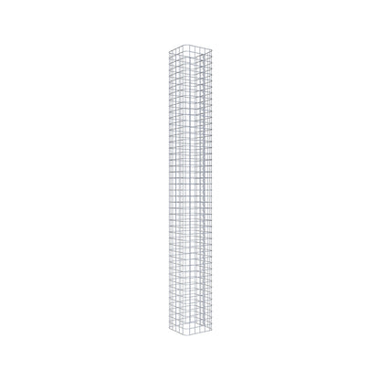 Colonne de gabion carrée 27 cm x 27 cm, 230 cm de hauteur, MW 5 cm x 5 cm