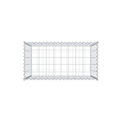 Gabion 100 cm x 70 cm x 50 cm (L x H x D), mesh size 10 cm x 10 cm, spiral